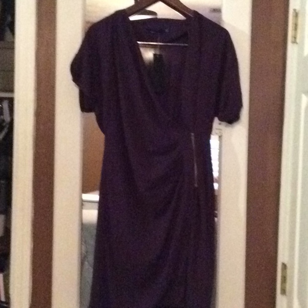 NWT Purple Size-zip boutique dress Medium